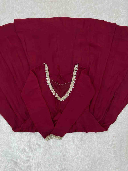 Women's Chanderi Gown with Dupatta
