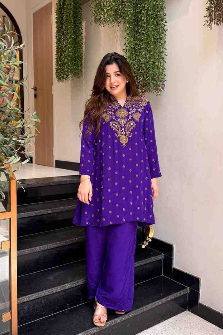 Women's French Crepe Silk Co-Ord Set