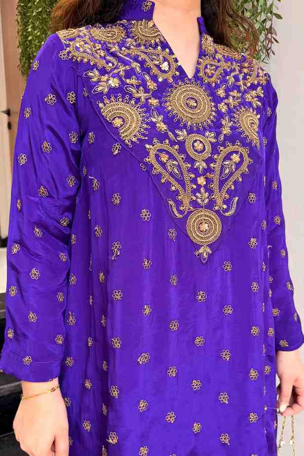 French Crepe Top and Pant Set