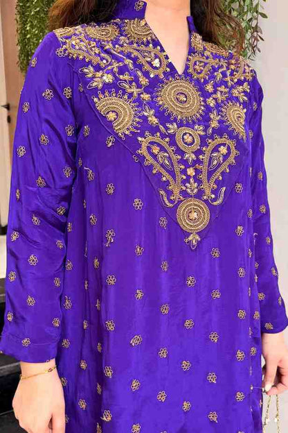French Crepe Top and Pant Set
