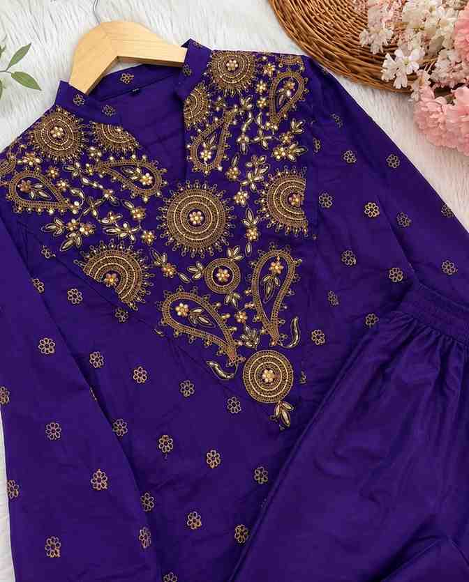 French Crepe Silk Party Wear Set