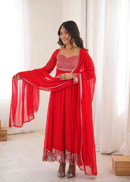 Premium Faux Georgette Ethnic Wear