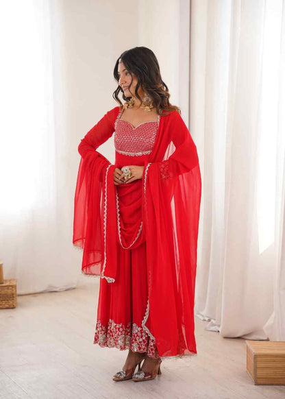 Heavy Faux Georgette Anarkali Gown