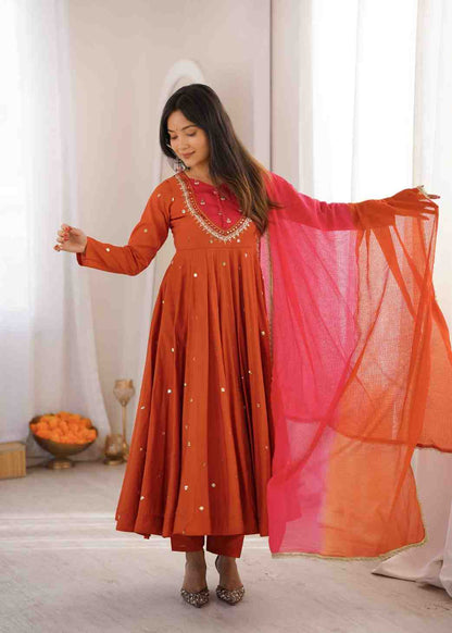 Sequence Embroidered Anarkali Gown
