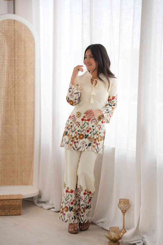 Magic Slub Cotton Floral Print Co-Ord Set