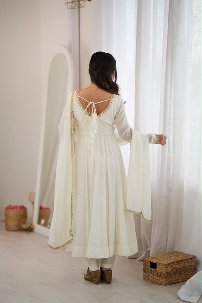 Women's Chanderi Gown with Pant