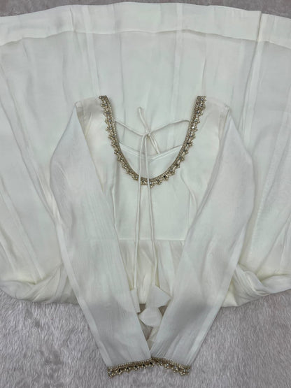 Mal Chanderi 16 Kali Anarkali Set