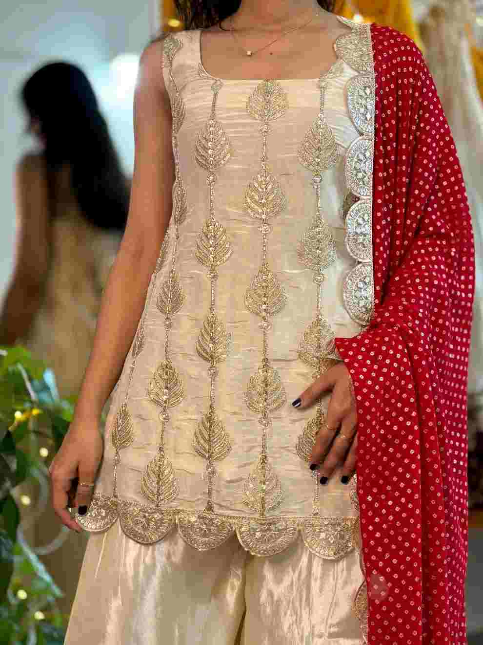 Soft Chinon ethnic suit set for women