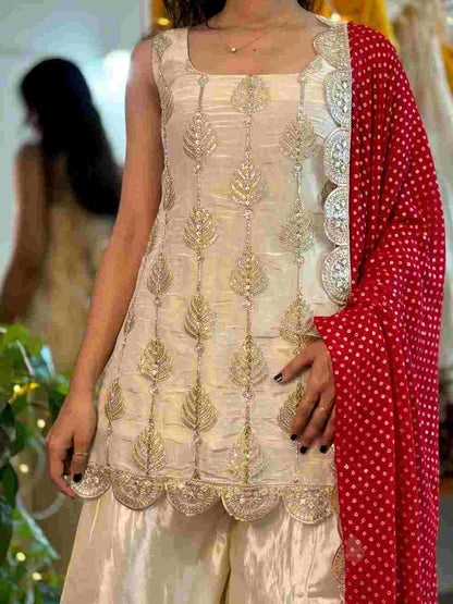 Soft Chinon ethnic suit set for women