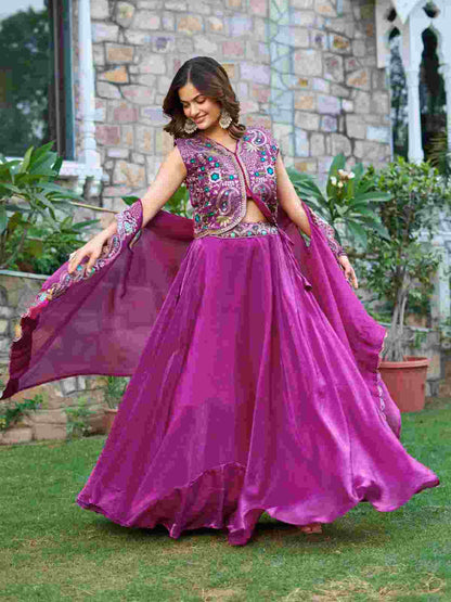 Designer Fendy Silk wedding outfit