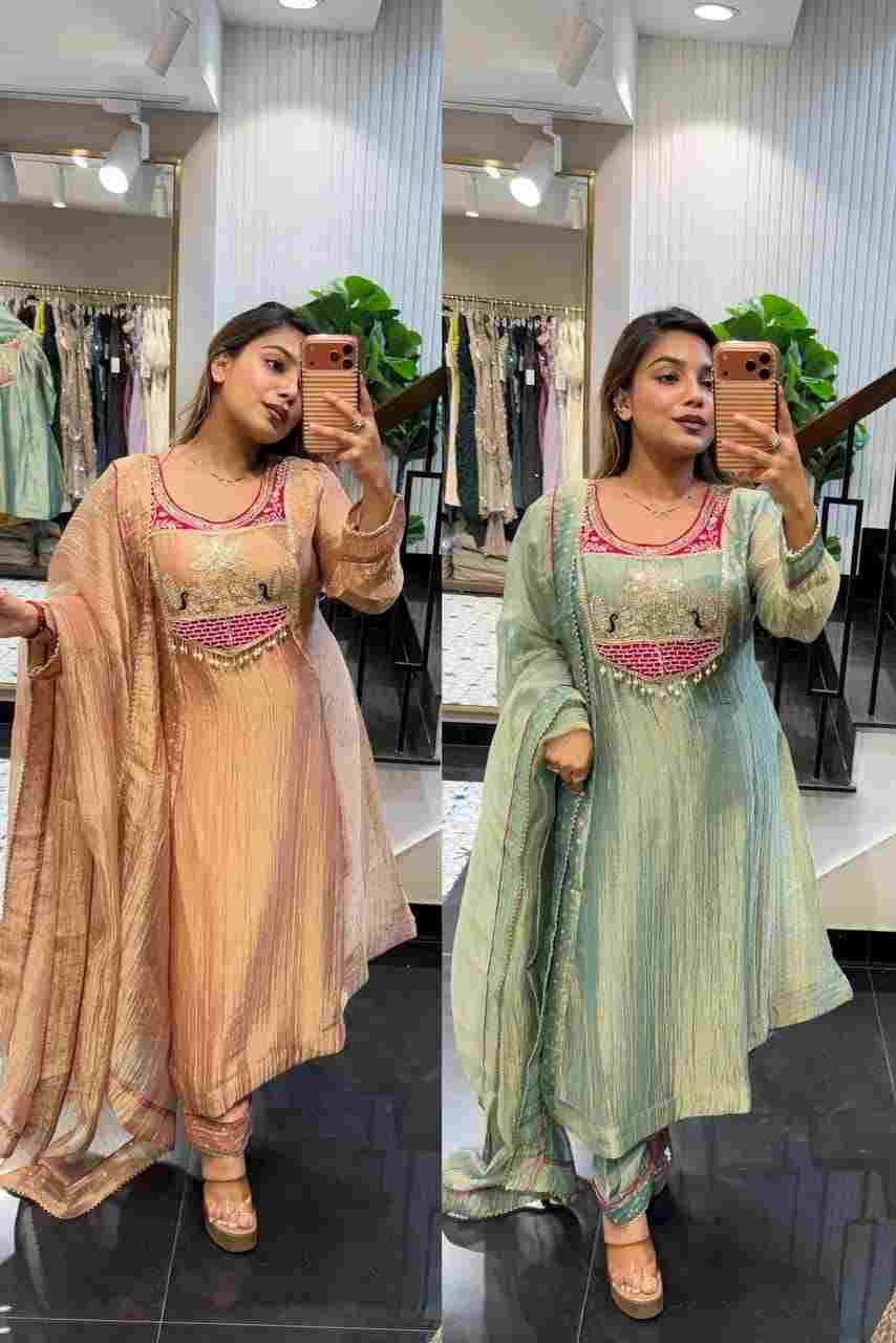 Salsa Silk ready to wear three piece set