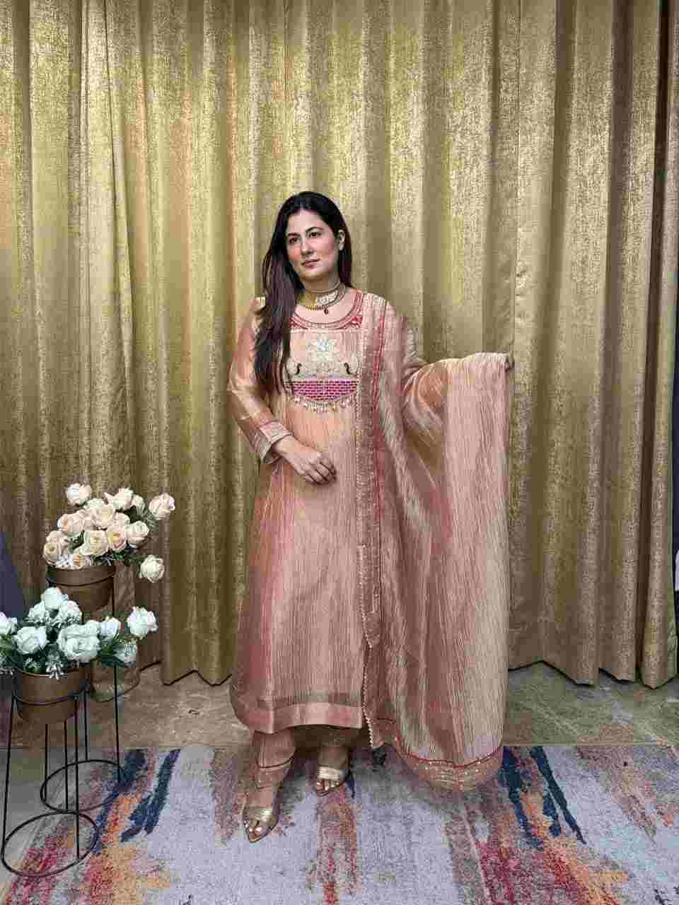 Salsa Silk top pant dupatta set