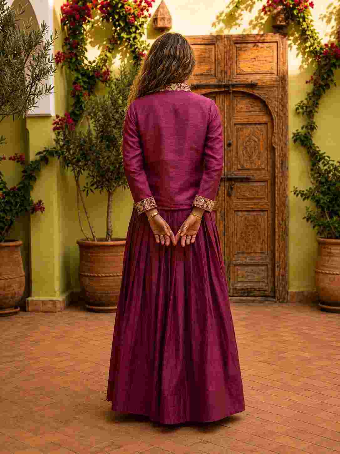 Zazu Silk party wear lehenga set