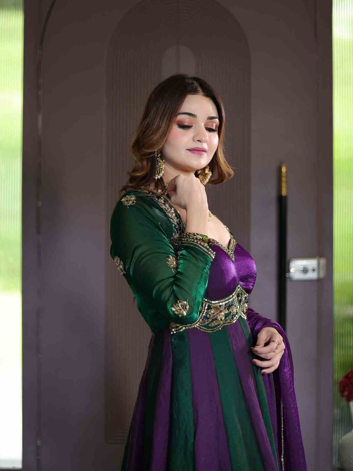 Designer Anarkali Suit with Matching Dupatta Fully Stitched