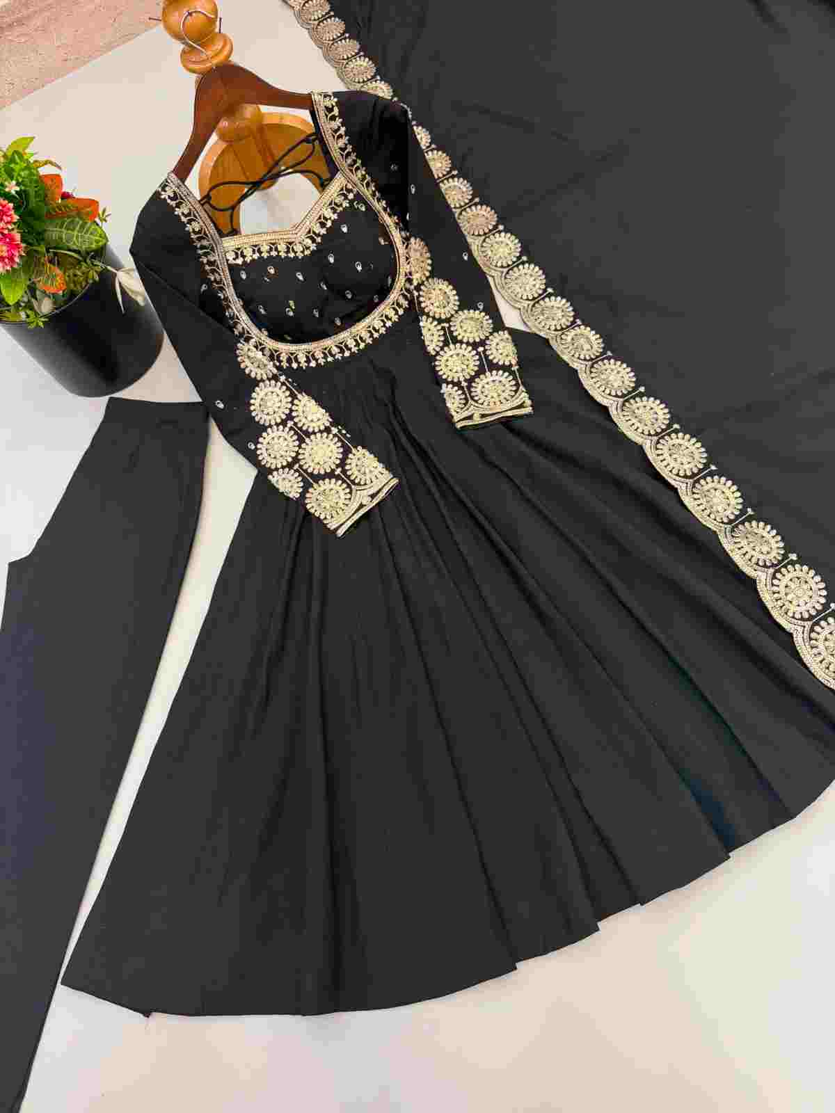 Roman Silk designer Anarkali suit set