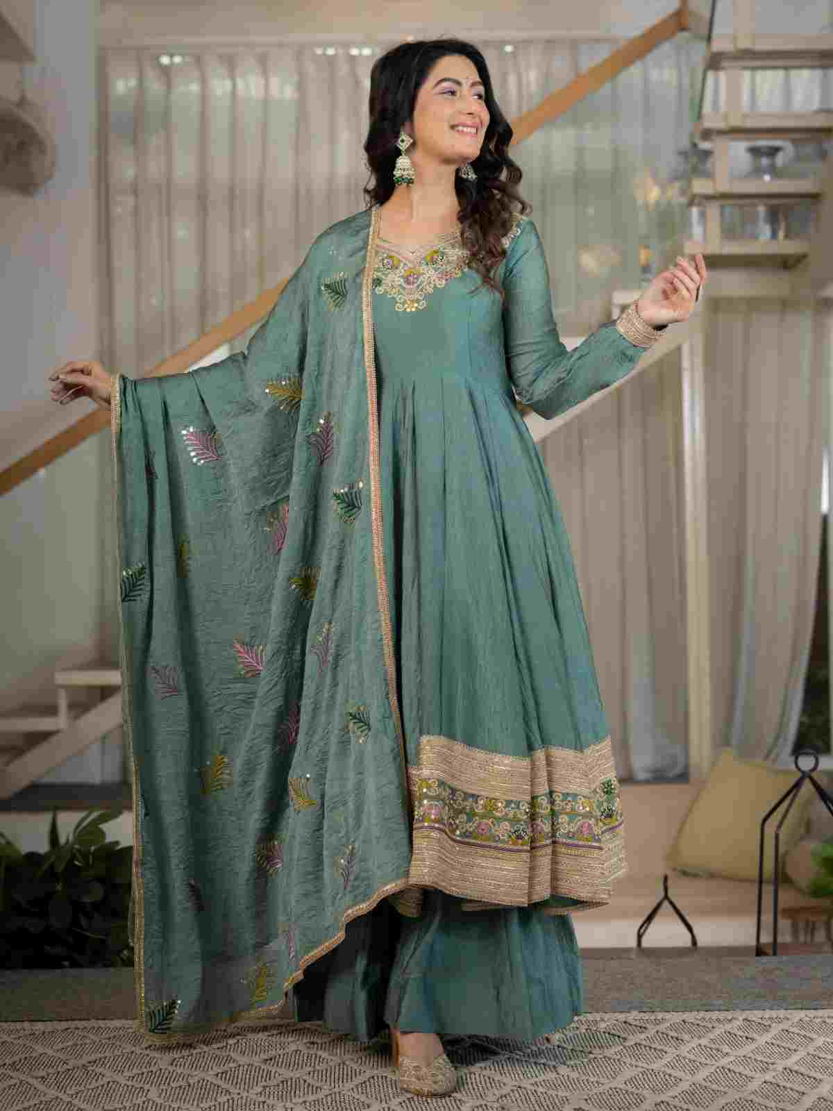 Fully stitched designer Anarkali suit