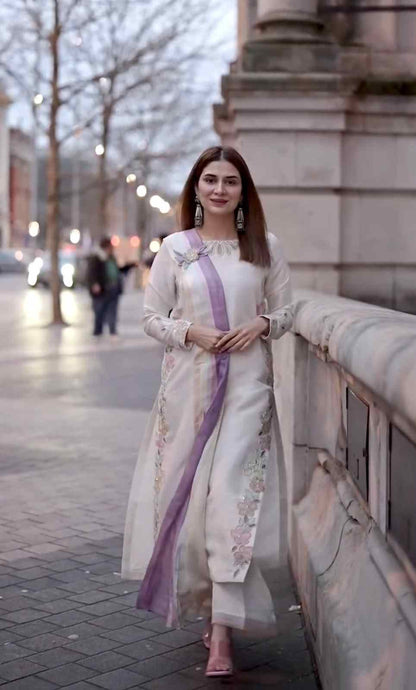 Designer Kaftan with matching bottom and dupatta