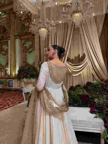Fully Stitched Anarkali Three Piece Ethnic Wear Set for Women