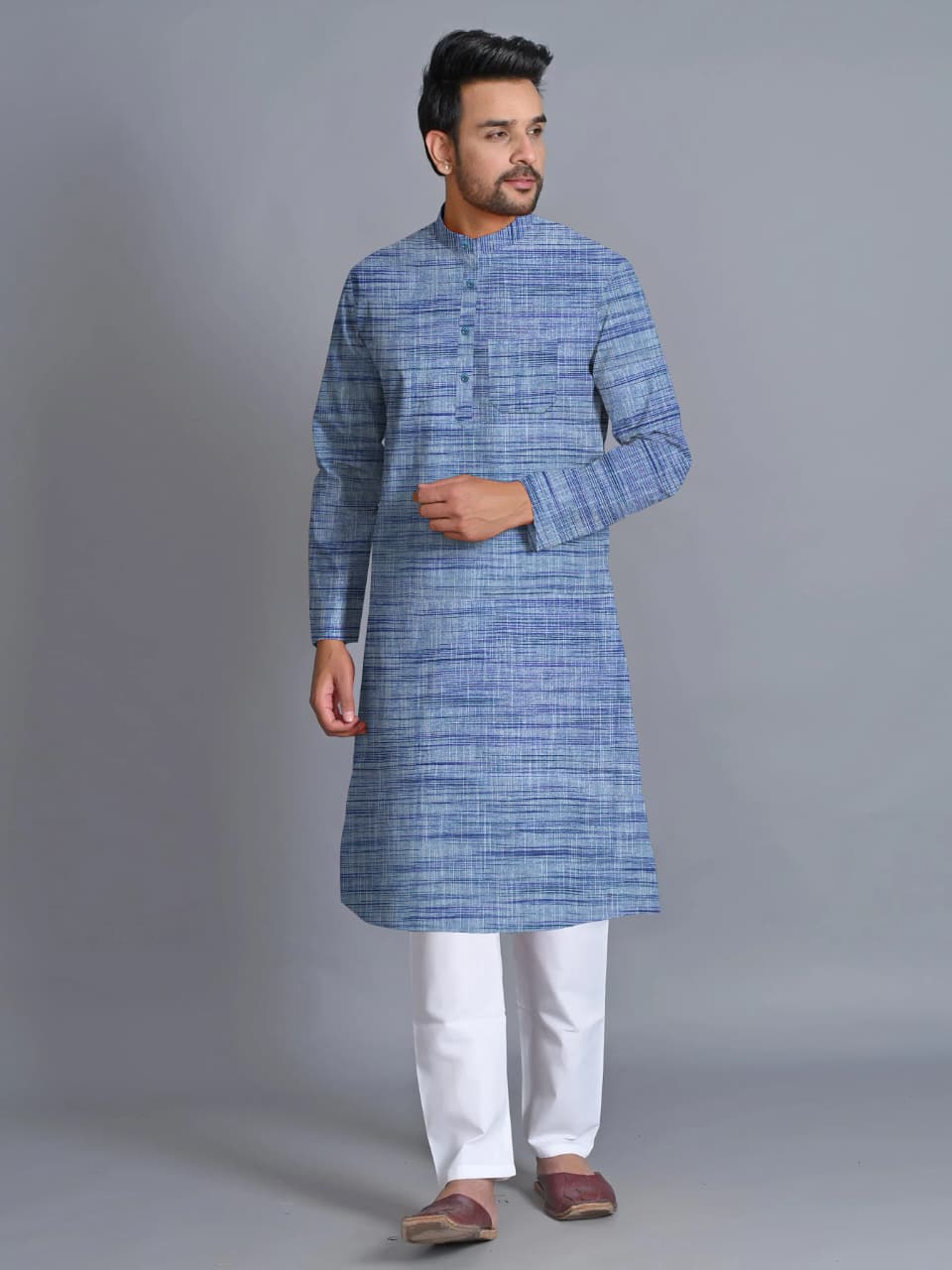 Men's Casual Wear in Khadi Cotton Fabric