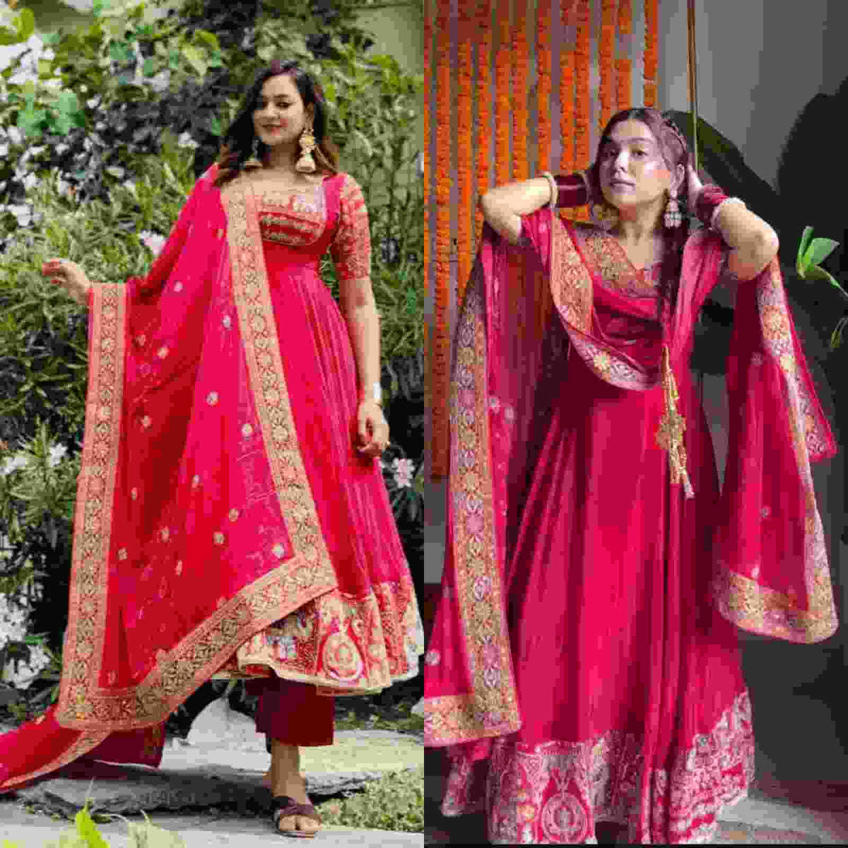 Elegant Embroidered Anarkali Suit for Wedding Festive and Party Wear