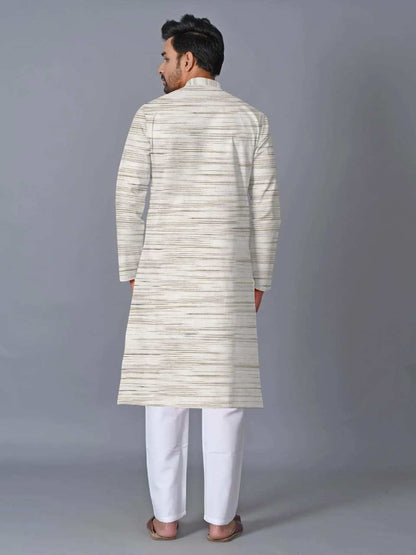 Men’s ethnic clothing in khadi cotton fabric from Indiya Se