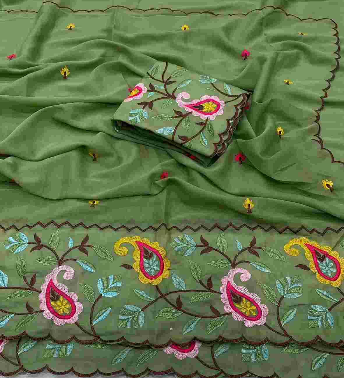 Designer saree collection featuring beautiful embroidery