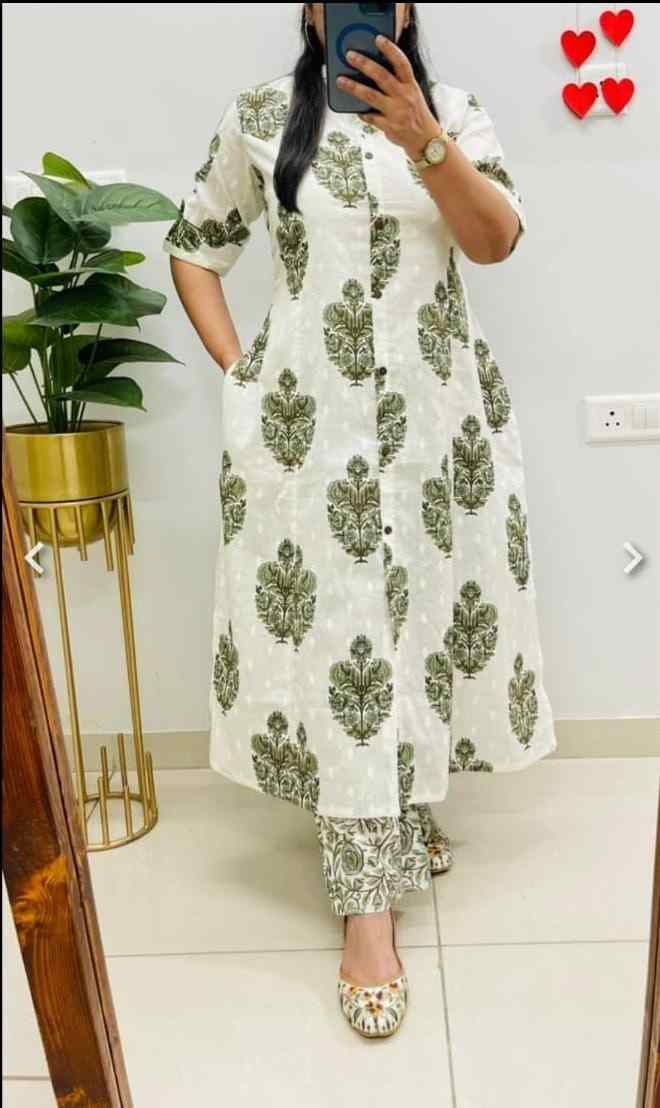 Designer digital print kurti with matching rayon pants