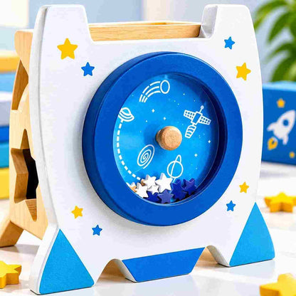 Montessori wooden counting beads toy for toddlers