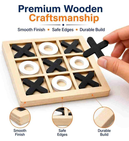 Kids wooden board game for logical thinking