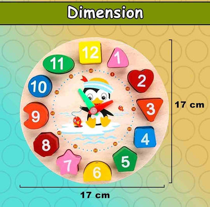 Preschool educational clock toy for learning time