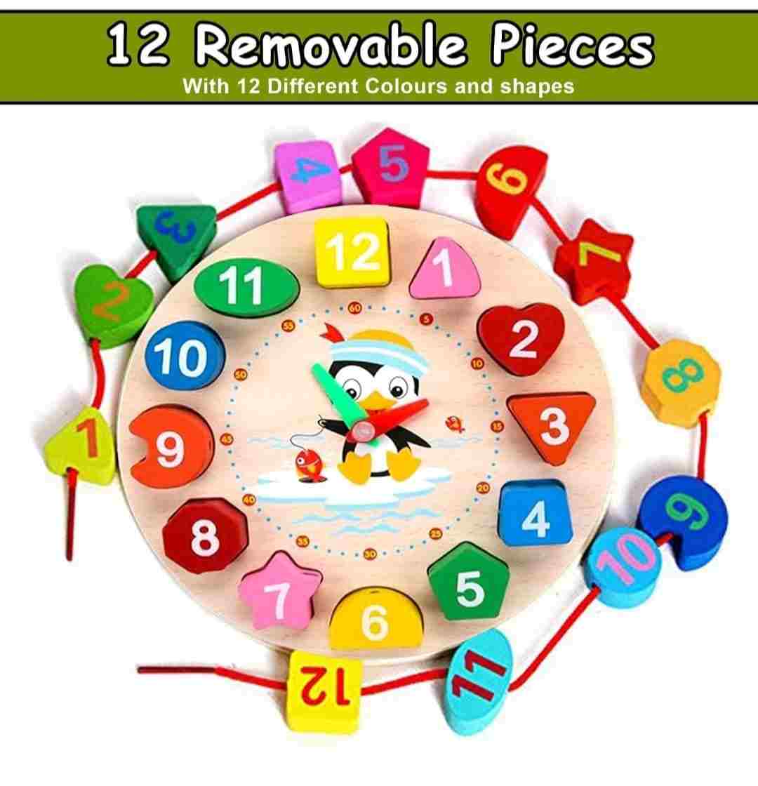 Montessori-inspired time learning toy for preschoolers