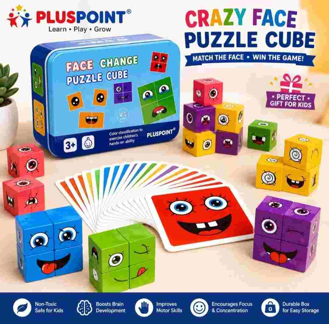 Expression recognition and pattern matching puzzle toy