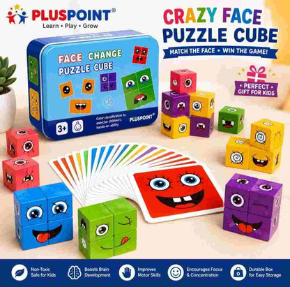 Expression recognition and pattern matching puzzle toy