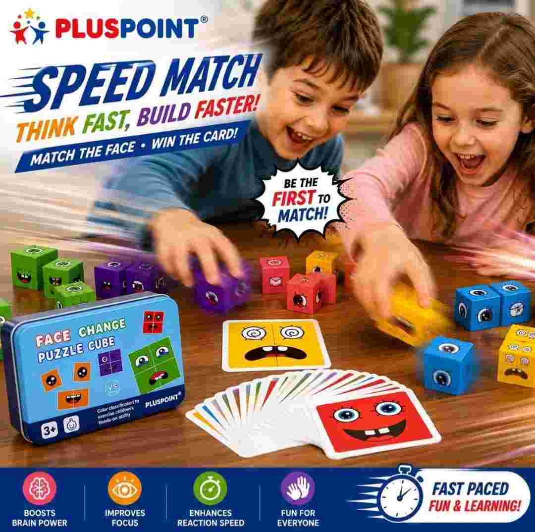 Educational emoji matching blocks for children
