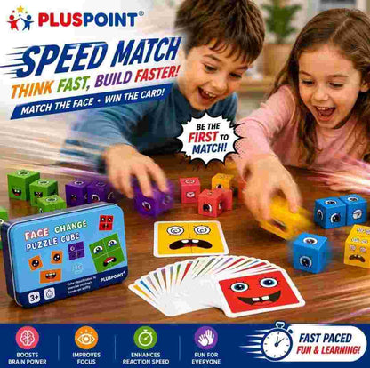 Educational emoji matching blocks for children