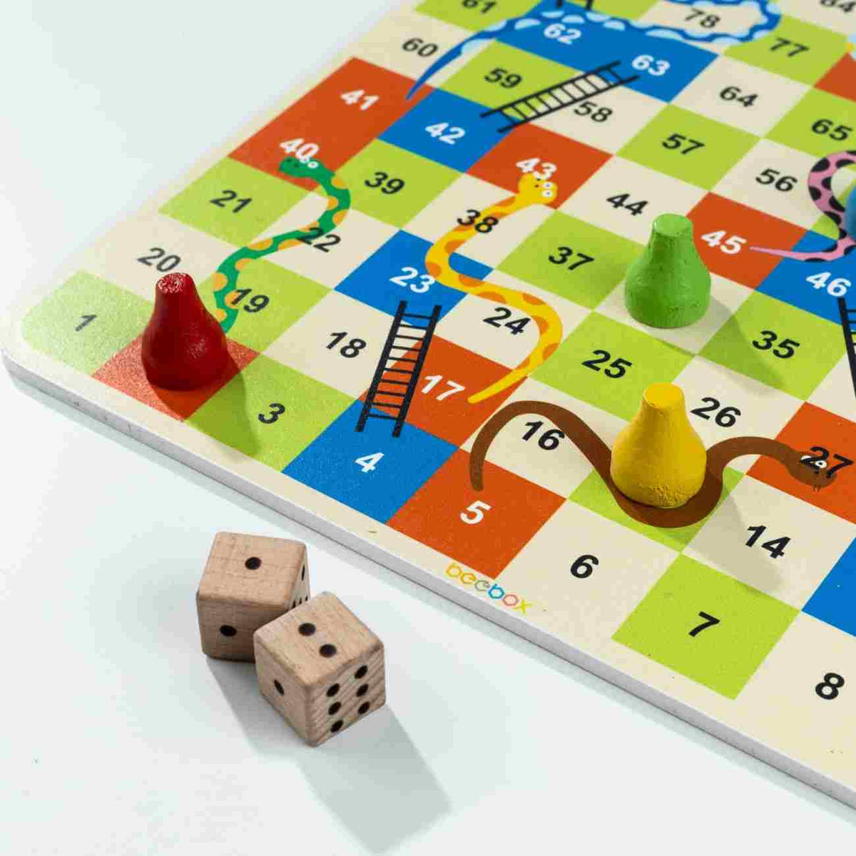 Classic Ludo and Snakes and Ladders game set