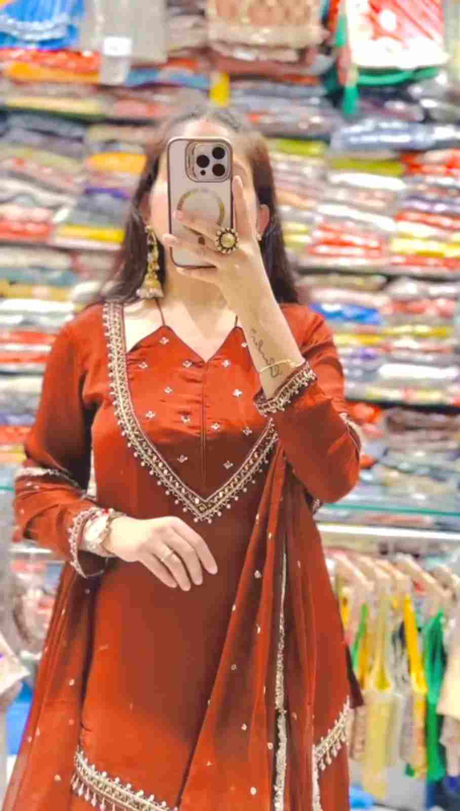 Women’s traditional kurti palazzo set with designer dupatta