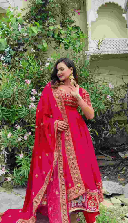 Fully Stitched Designer Anarkali Suit with Convenient Side Zipper
