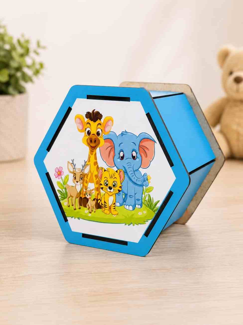 Animal-themed money bank for kids