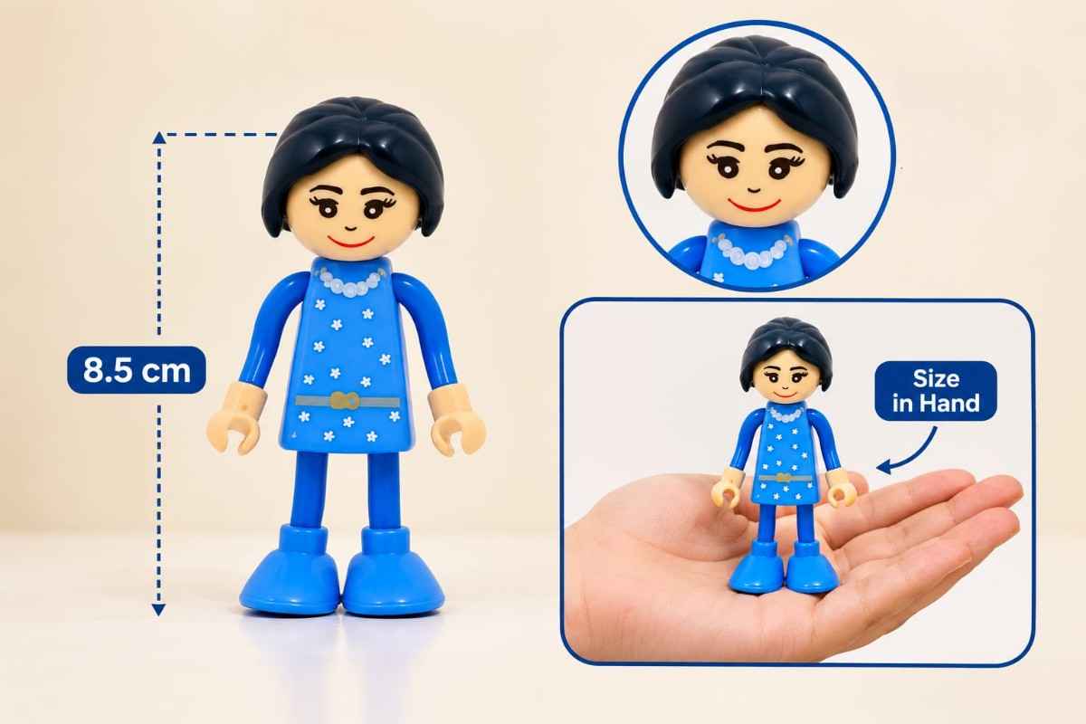 Dollhouse family figures and generations toy set