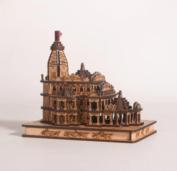 Wooden Ram temple for home pooja room