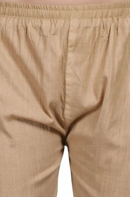 Women’s Cotton Cigarette Pants | Slim Fit with Elastic Waist & Side Pockets | Casual & Office Wear Bottoms