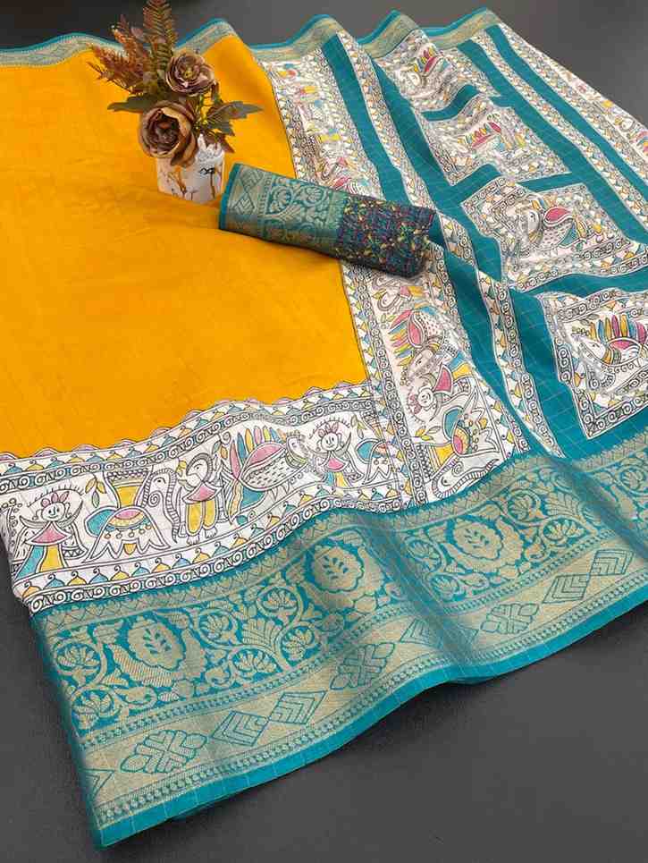 Designer Freehand Saree