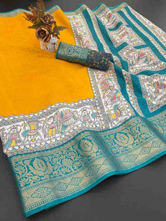 Designer Freehand Saree