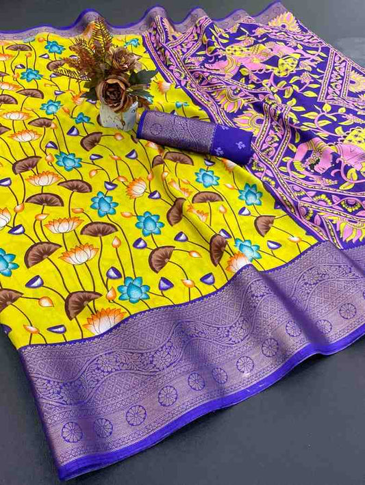 Designer Freehand Saree