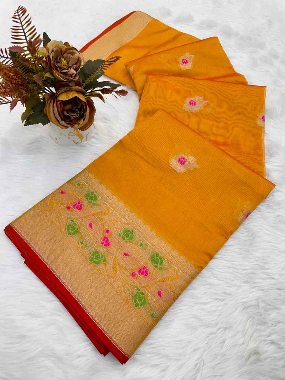 Designer Freehand Saree