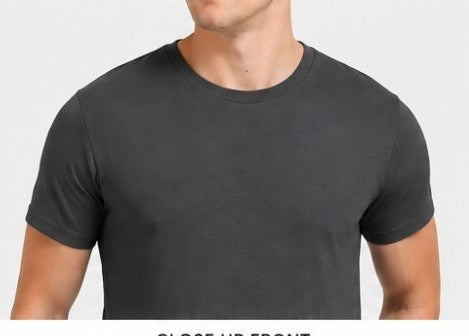 Micro Polyester Polo T-Shirt front and back view