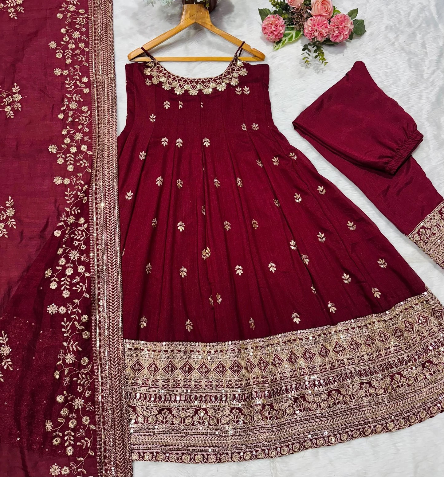Anarkali Suit Duppata Set
