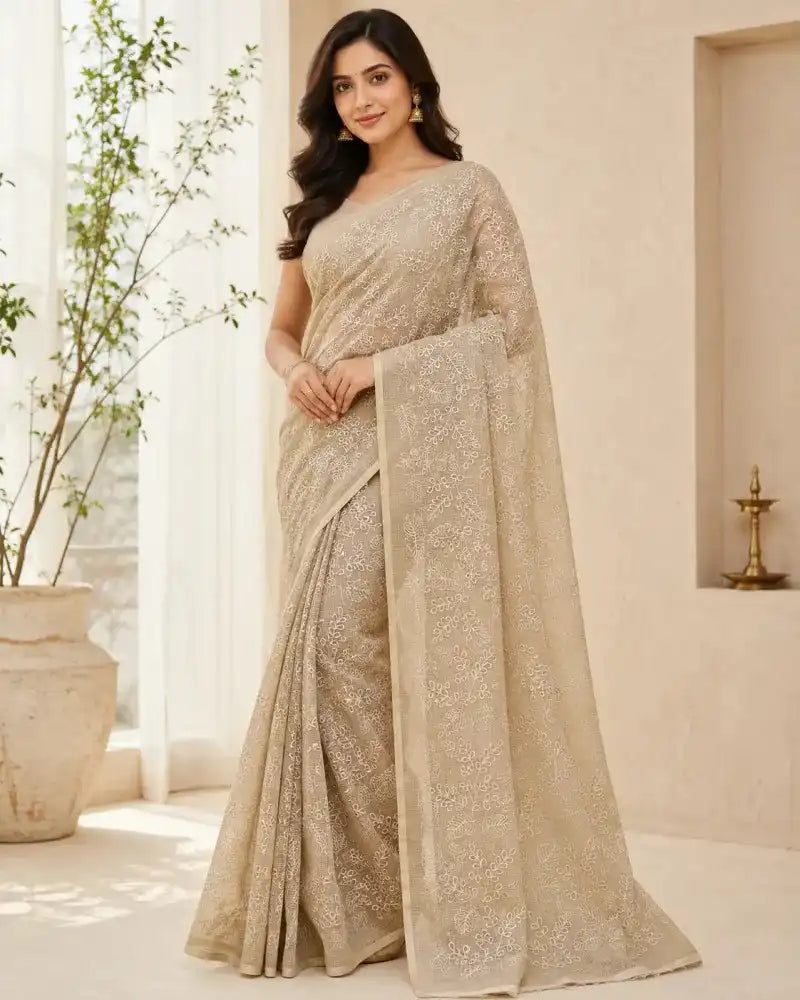 Handcrafted Kota Doria Saree for Women