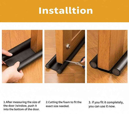 Door Draft Stopper & Guard – Dust, Mosquito, Insect, Noise & Heat Insulation Seal